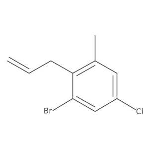 2-Allyl-1-bromo-5-chloro-3-methylbenzene结构式