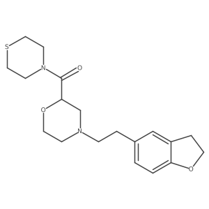4-[2-(2,3-Dihydro-1-benzofuran-5-yl)ethyl]-2-(thiomorpholine-4-carbonyl)morpholine结构式