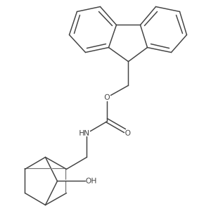 (9H-fluoren-9-yl)methyl N-({3-hydroxytricyclo[2.2.1.0,2,6]heptan-1-yl}methyl)carbamate结构式