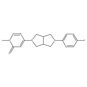 6-[5-(5-Fluoropyridin-2-yl)-octahydropyrrolo[3,4-c]pyrrol-2-yl]-3-methyl-3,4-dihydropyrimidin-4-one Structure
