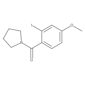 (2-Iodo-4-methoxyphenyl)(pyrrolidin-1-yl)methanone结构式