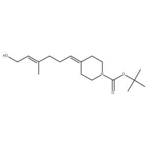 tert-butyl (Z)-4-(6-hydroxy-4-methylhex-4-en-1-ylidene)piperidine-1-carboxylate Structure
