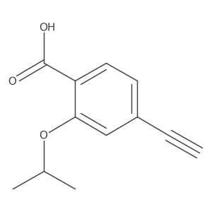 4-Ethynyl-2-isopropoxybenzoic acid结构式