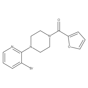1-(3-Bromopyridin-2-yl)-4-(furan-2-carbonyl)piperazine结构式
