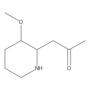 1-((2R,3R)-3-Methoxypiperidin-2-yl)propan-2-one Structure