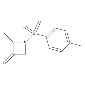 (2R)-2-Methyl-1-[(4-methylphenyl)sulfonyl]-3-azetidinone Structure