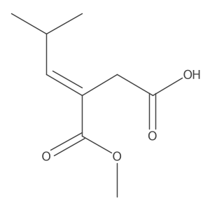 3-(Methoxycarbonyl)-5-methylhex-3-enoic acid结构式