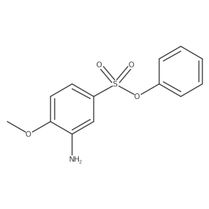Phenyl 3-amino-4-methoxybenzenesulfonate结构式