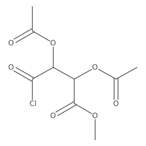 Methyl (2R,3R)-2,3-bis(acetyloxy)-4-chloro-4-oxobutanoate Structure