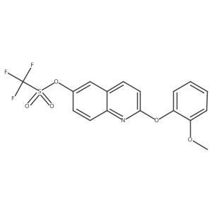 2-(2-Methoxyphenoxy)-6-quinolinyl trifluoromethanesulfonate Structure
