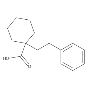 1-(2-Phenylethyl)cyclohexanecarboxylic acid Structure