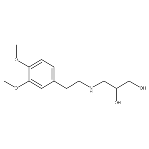 3-[2-(3,4-Dimethoxyphenyl)ethylamino]-1,2-propanediol结构式