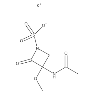 3beta-Acetamido-3alpha-methoxymonobactamic acid结构式