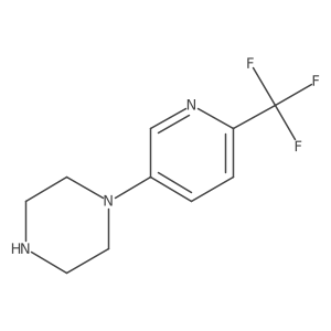 1-(6-(Trifluoromethyl)pyridin-3-yl)piperazine结构式