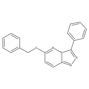 6-(Benzylthio)-3-phenyl-[1,2,4]triazolo[4,3-b]pyridazine Structure