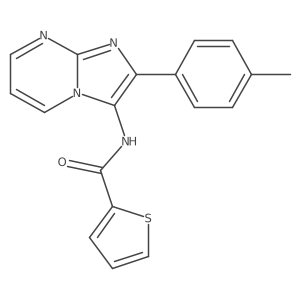 N-[2-(4-methylphenyl)imidazo[1,2-a]pyrimidin-3-yl]thiophene-2-carboxamide Structure