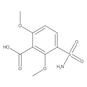 2,6-Dimethoxy-3-sulfamoylbenzoic acid结构式