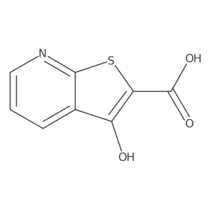 3-Hydroxythieno[2,3-b]pyridine-2-carboxylic acid结构式