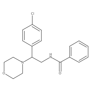 N-[2-(4-chlorophenyl)-2-(morpholin-4-yl)ethyl]benzamide Structure