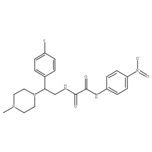 N1-(2-(4-fluorophenyl)-2-(4-methylpiperazin-1-yl)ethyl)-N2-(4-nitrophenyl)oxalamide Structure