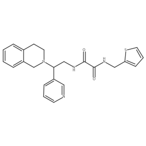 N'-[2-(pyridin-3-yl)-2-(1,2,3,4-tetrahydroisoquinolin-2-yl)ethyl]-N-[(thiophen-2-yl)methyl]ethanediamide Structure