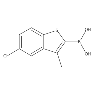 5-Chloro-3-methylbenzo[b]thiophen-2-ylboronic acid Structure