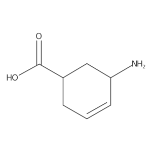 5-Aminocyclohex-3-ene-1-carboxylic acid结构式