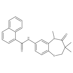 N-(3,3,5-trimethyl-4-oxo-2,3,4,5-tetrahydrobenzo[b][1,4]oxazepin-7-yl)-1-naphthamide Structure
