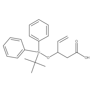 (3S)-3-[(tert-Butyldiphenylsilyl)oxy]pent-4-enoic acid Structure