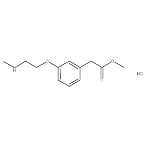 Methyl 2-(3-(2-(methylamino)ethoxy)phenyl)acetate hydrochloride结构式