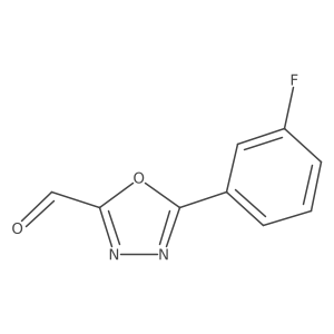 5-(3-Fluorophenyl)-1,3,4-oxadiazole-2-carbaldehyde Structure