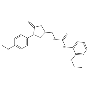 1-(2-Ethoxyphenyl)-3-((1-(4-methoxyphenyl)-5-oxopyrrolidin-3-yl)methyl)urea Structure
