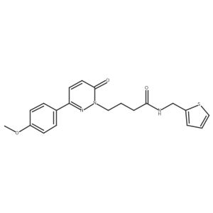 4-[3-(4-methoxyphenyl)-6-oxo-1,6-dihydropyridazin-1-yl]-N-[(thiophen-2-yl)methyl]butanamide Structure