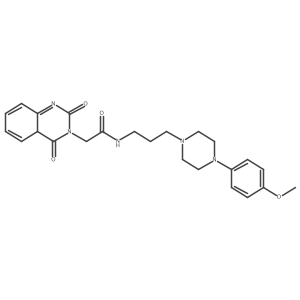 2-(2,4-dioxo-4aH-quinazolin-3-yl)-N-[3-[4-(4-methoxyphenyl)piperazin-1-yl]propyl]acetamide Structure