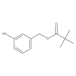 (3-Hydroxyphenyl)methyl 2,2-dimethylpropanoate Structure