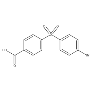 4-((4-Bromophenyl)sulfonyl)benzoic acid结构式