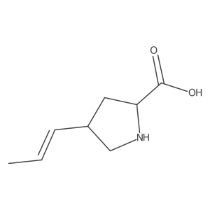 Proline, 4-(1-propenyl)- Structure