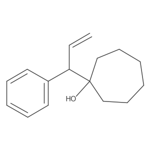 1-(1-Phenyl-2-propen-1-yl)cycloheptanol结构式
