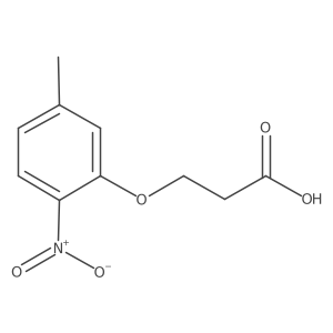 3-(5-Methyl-2-nitrophenoxy)propanoic acid结构式