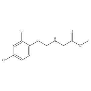 Methyl 2-{[2-(2,4-dichlorophenyl)ethyl]amino}acetate结构式
