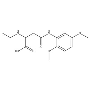 4-((2,5-Dimethoxyphenyl)amino)-2-(ethylamino)-4-oxobutanoic acid结构式