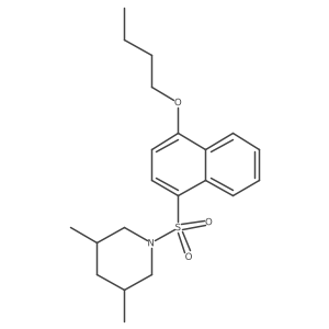 1-[(4-Butoxynaphthyl)sulfonyl]-3,5-dimethylpiperidine Structure