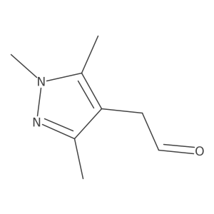 (1,3,5-Trimethyl-1H-pyrazol-4-yl)-acetaldehyde Structure