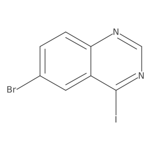 6-Bromo-4-iodoquinazoline结构式