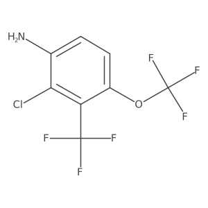 2-Chloro-4-trifluoromethoxy-3-(trifluoromethyl)aniline Structure