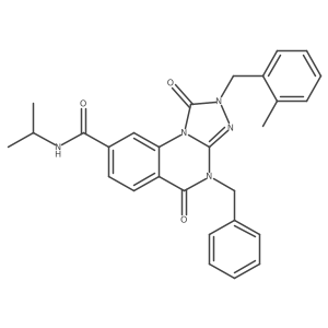 4-benzyl-N-isopropyl-2-(2-methylbenzyl)-1,5-dioxo-1,2,4,5-tetrahydro-[1,2,4]triazolo[4,3-a]quinazoline-8-carboxamide Structure