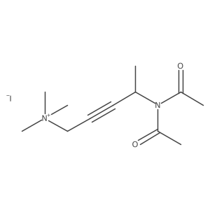 4-(N-Acetylacetamido)-N,N,N-trimethylpent-2-yn-1-aminium iodide Structure