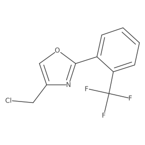 4-(Chloromethyl)-2-[2-(trifluoromethyl)phenyl]-1,3-oxazole Structure