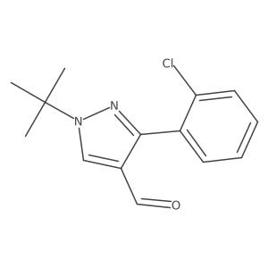 1-tert-butyl-3-(2-chlorophenyl)-1H-pyrazole-4-carbaldehyde Structure