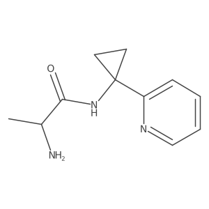 (2S)-2-amino-N-[1-(2-pyridyl)cyclopropyl]propanamide Structure
